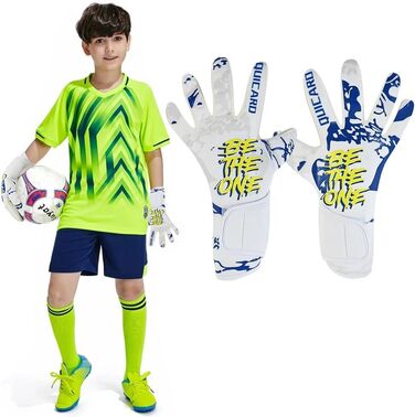 Футбольні рукавички Torwarthandschuhe: чудове зчеплення, для дітей, юніорів та дорослих, зелені (7, C-Weiß)