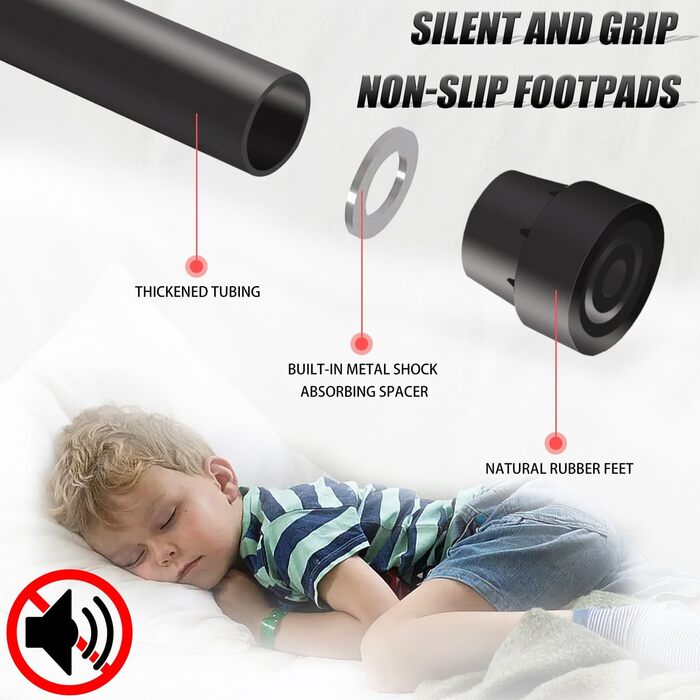 Трамплін для фітнесу 112 см, міні-трамплін для дому, рожевий, регульована ручка, вантажопідйомність до 150 кг