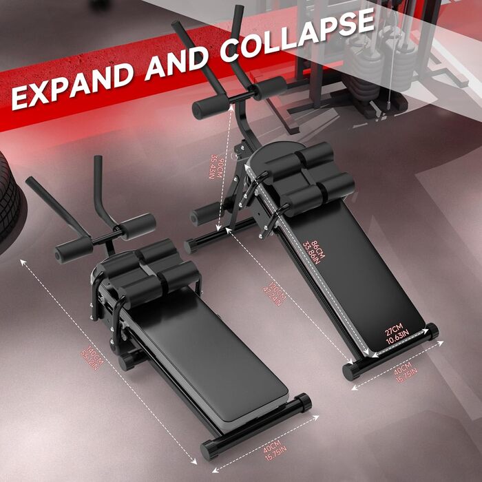 Тренажер для пресу та всього тіла з LCD-монітором, до 150 кг (чорно-сірий)