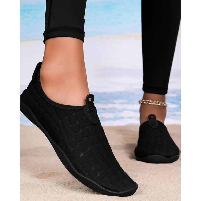 Водні шкарпетки для плавання та відпочинку на пляжі, чорного кольору, розмір 46 EU