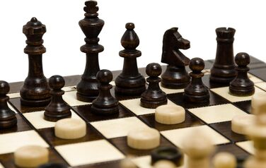 Набір 3в1 Шахи, Нарди, Дама Master of Chess XL 40 см, ручна робота, дорожній набір для дітей і дорослих