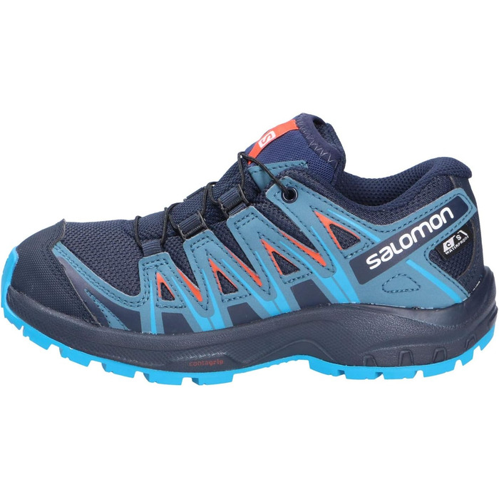 Дитячі кросівки Salomon XA Pro 3D Climasalomon Waterproof для трейлраннінгу, 34 EU, Navy Blazer/Mallard Blue/Hawaiian Surf