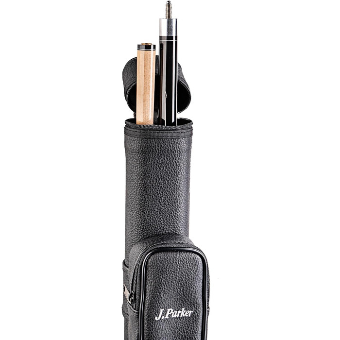 Чохол для більярдної cue J. Parker Billardköcher: для 2-х cue, чорний, 85 см, з аксесуарами та ремінком