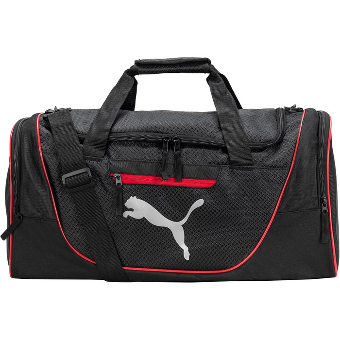 Сумка для тренувань PUMA, унісекс, чорна/червона, універсальний розмір