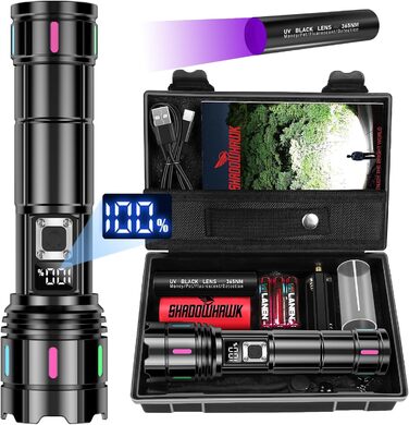 Ліхтар Shadowhawk XHM90.2 LED 1000000 Люмен, 30W, USB-C, IP67, LCD, чорний