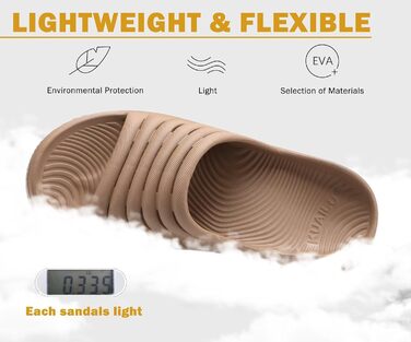 Ортопедичні відновлювальні сандалі KuaiLu для жінок, комфортні та легкі тапочки при плантарному фасціїті, розвантаження суглобів та спини, колір бежевий, розмір 40 EU