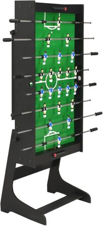 Складаний футбольний стіл ZEYUAN 121×61×80 см, чорний, настільний кікер для дорослих, комплект з м'ячами