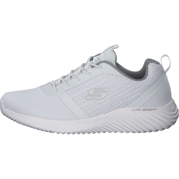 Чоловічі кросівки Skechers Bounder – білі, розмір 41 EU, сітка та PU оздоблення