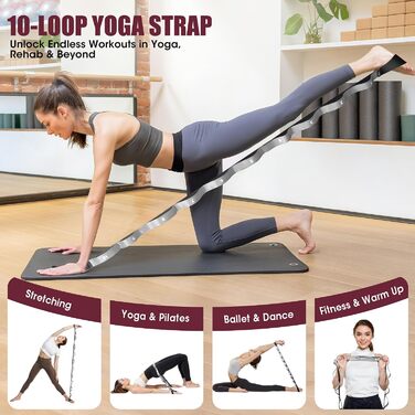 Pilates Essentials Kit ROSAPOAR для жінок: кільце для пілатесу 35 см, м'яч для йоги та еспандери – набір для домашніх тренувань, тонування та скульпторування корпусу