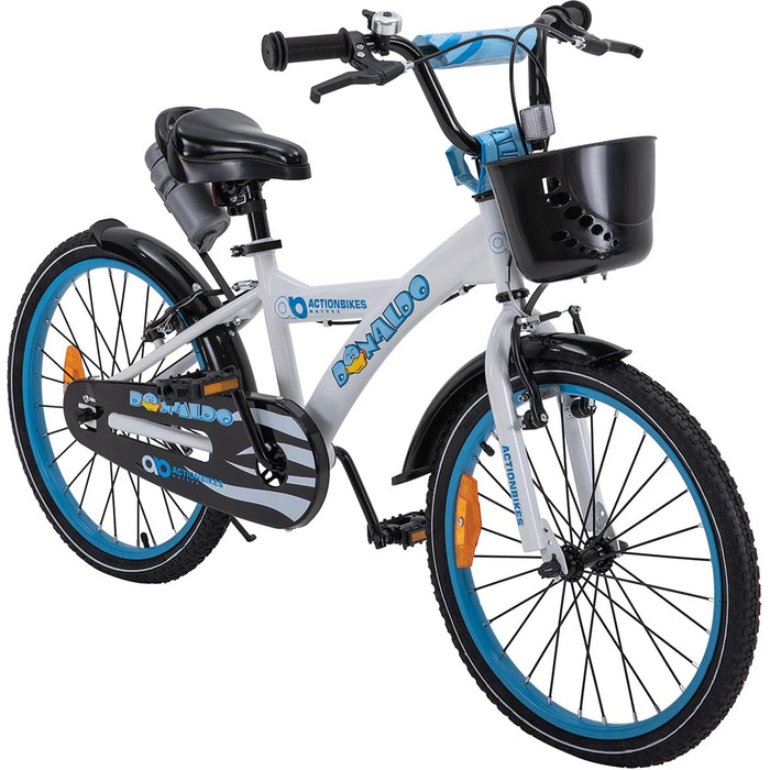 Дитячий велосипед Actionbikes 12/16/20 дюймів, V-гальма, для хлопчиків і дівчаток, з крилами, від 2 до 9 років