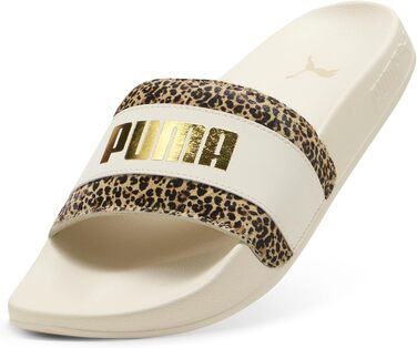 Жіночі шльопанці PUMA Leadcat 2.0 Animal Flair, розмір 35.5 EU, колір Alpine Snow Puma Gold