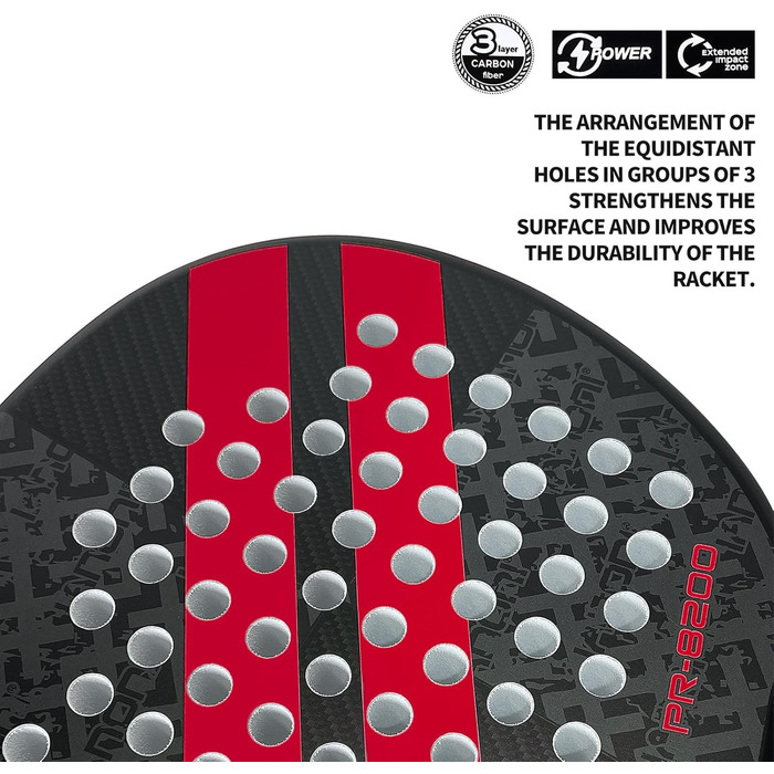 Ракетка для падел-тенісу з вуглецевим покриттям та ядром Eva Memory Flex Foam, легка (Жовтий, 2 шт.)