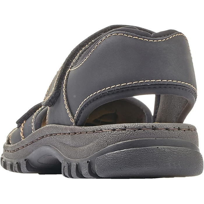 Чоловічі сандалії Rieker, 44 EU, чорного кольору