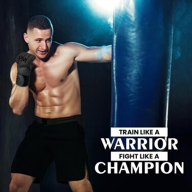 Професійні рукавички для MMA та боксу S&M Logistik XL, штучна шкіра, чорні – для спарингу, тренувань, єдиноборств, муай-тай, боксерської груші
