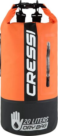 Водонепроникний мішок Cressi Unisex Premium 20LT (20 л, чорний/оранжевий, двоколірний)