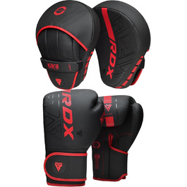 Набір боксерських рукавичок і лап RDX для MMA, Муай Тай, кікбоксингу та спарингу, тренувальні ударні подушки та мішки для ударів і джебів