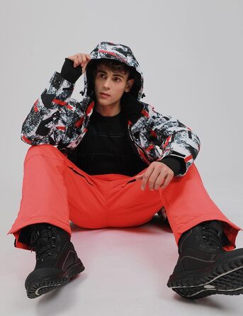 Спортивний костюм YEEFINE для чоловіків, червоно-білий + помаранчевий, XL