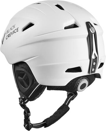 Шолом гірськолижний BLACK CREVICE Streif I - білий карбон матовий/чорний (S 55-56 см)