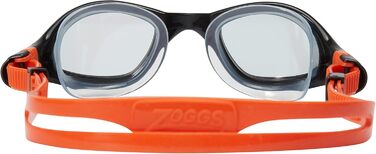 Окуляри для плавання Zoggs Tiger для дорослих з UV-захистом, антифог, титанові лінзи, чорні/помаранчеві, комфортна посадка