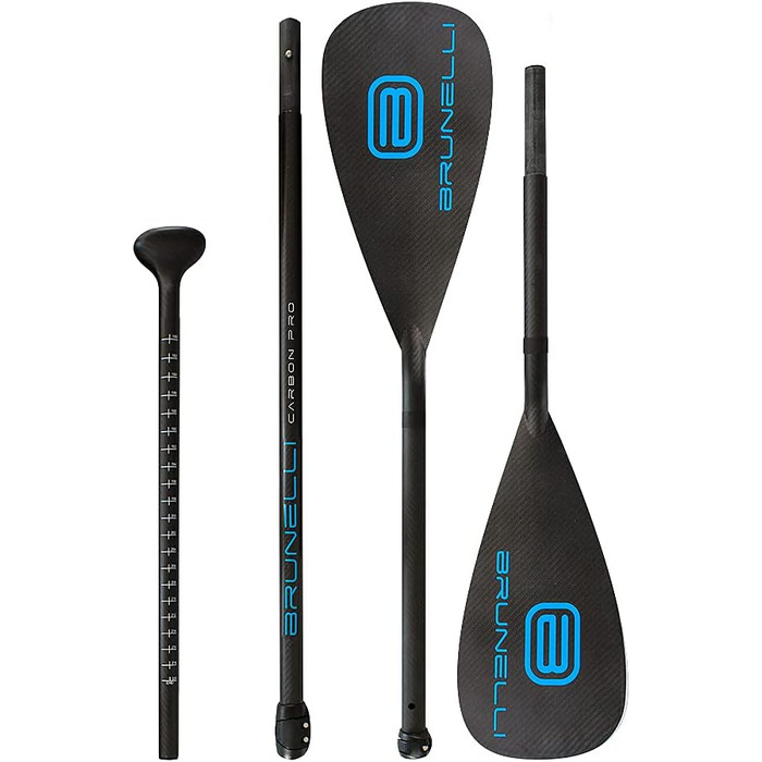 Двостороннє весло Brunelli Carbon PRO Dual Tech для SUP і каяка, карбонове, 2-в-1