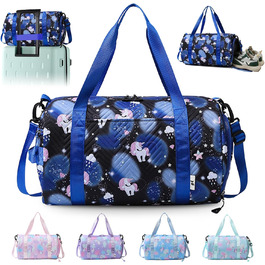 Спортивна сумка з єдинорогом, чорна – унісекс для тренувань та спорту