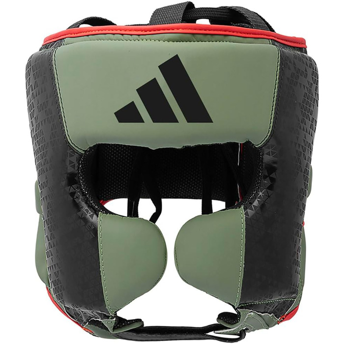 Боксерський шолом Adidas Hybrid Combat 50, захисний, чорний
