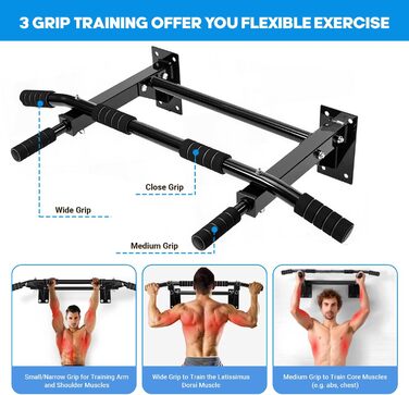 Кімнатна турнік Vexloria 4-в-1 з нержавіючої сталі для TRX, боксу та пресу