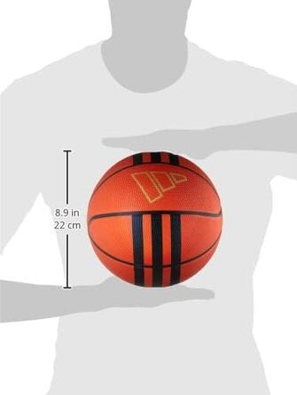 Баскетбольний м'яч adidas X 3, розмір 5, гума, унісекс, натуральний/чорний/золотий