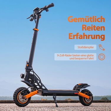 Електросамокат для дорослих G2 PRO, 48V 15Ah, запас ходу 55 км, 9-дюймові пневматичні колеса, електричний самокат для бездоріжжя