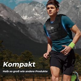 Вага для тренувань DH FitLife, 20 кг, регульована, для розвитку м'язів та силових тренувань, жіноча/чоловіча, чорна