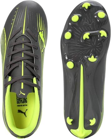 Дитячі футбольні бутси PUMA Ultra 5 Play FG/AG Jr – 38 EU, Matte Aged Silver Yellow Alert