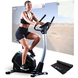Велотренажер Christopeit Sport Eco 1000 з генератором, магнітною системою гальмування, USB, підтримкою Kinomap, до 150 кг