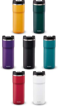 Термочашка Aladdin Barista Java 0.47 л, сталева, герметична, чорна, для кави, з кришкою, BPA-free, для подорожей, зберігає тепло 4 години, можна мити в посудомийці
