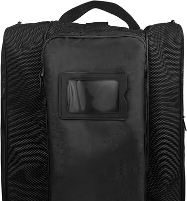 Сумка для ковзанів VPRO: для ковзанярства на льоду та роликів, з ремінцем, чорна