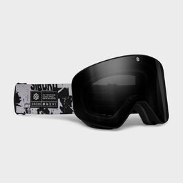 Лижна маска для сноуборду та гірських лиж Siroko GX, унісекс, з UV400, антифог-покриттям та захистом від подряпин, чорно-сіра