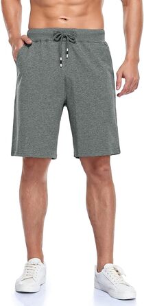 Чоловічі шорти спортивні Baumwolle, 2 шт. - чорний/світло-сірий (XL, темно-сірий)