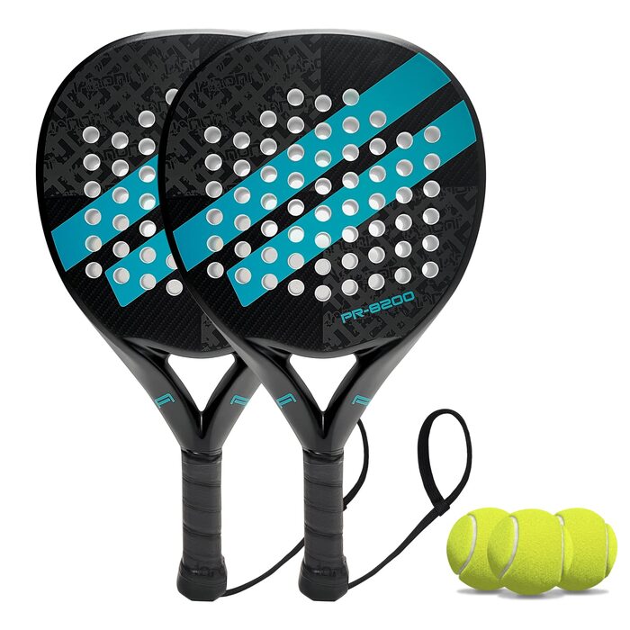 Ракетка для падел IANONI Carbon з піною Eva Memory Flex, синій (8200-blau-2)