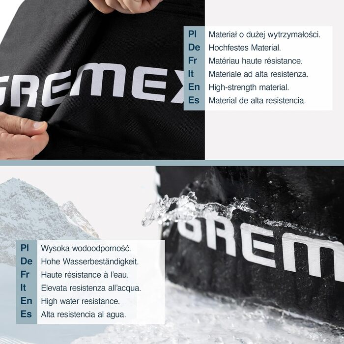Чохол для сноуборду GREMEX 170 см - водонепроникний, міцний та легкий захист. Комфортний дизайн для активного відпочинку