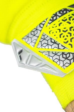 Воротарські рукавички Reusch Attrakt Starter Solid Junior - жовто-сріблясті-чорні (3) для дітей та підлітків