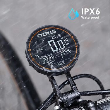 Велокомп'ютер CYCPLUS GPS, бездротовий, водонепроникний IPX6, Bluetooth 5.0, ANT+, одометр, для шосейного велосипеда, сумісний зі Strava (оновлений)