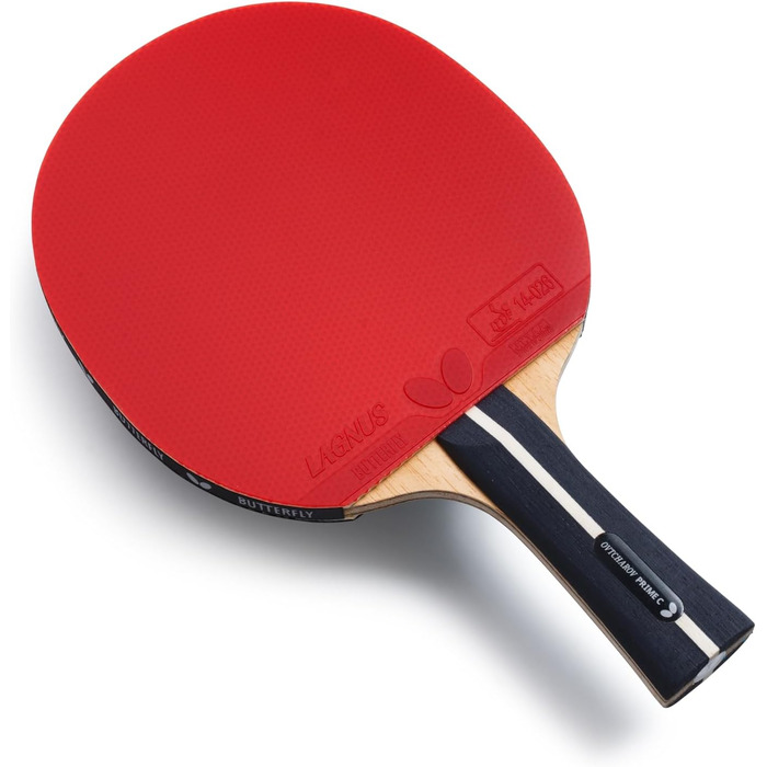 Професійна ракетка для настільного тенісу Butterfly Ovtcharov Prime C, ITTF, з липкими накладками для максимального обертання