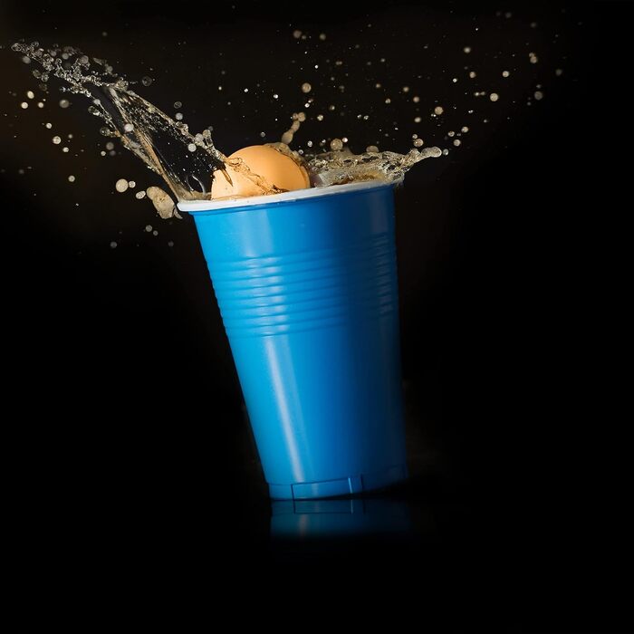 Пластикові м'ячі для Beer Pong Relaxdays, 288 шт, 38 мм, оранжеві, без малюнка, для пінг-понгу та настільного тенісу