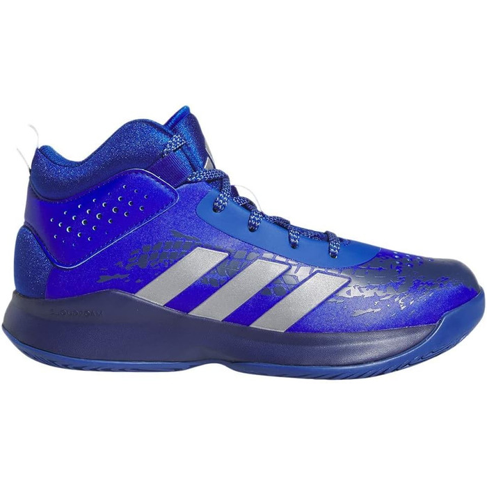 Кросівки баскетбольні adidas Cross Em Up 5 Wide для дітей та дорослих (38 EU, Team Royal Blue Silver Met Victory Blue)