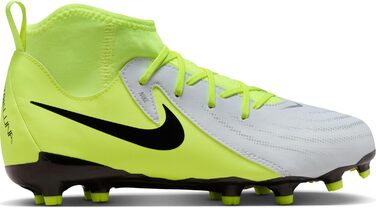 Дитячі футбольні бутси Nike Phantom Luna 2 Academy Mg для дітей та підлітків, 38 EU, металевий срібло, чорний, Volt