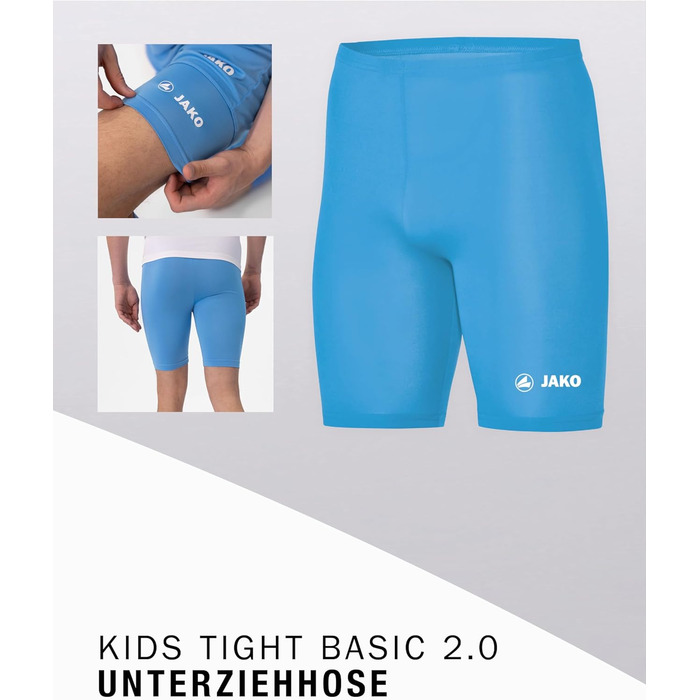 Чоловічі компресійні тайтси JAKO Tight Basic 2.0 8516, блакитні (розмір 164)
