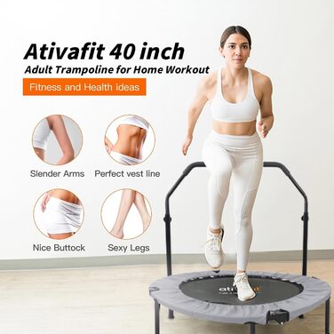 Трамплін AtivaFit 102 см для дому: ідеальний для фітнесу та занять спортом в приміщенні