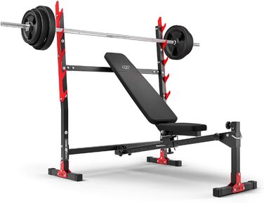 Регульована лава для жиму Marbo Sport MH-L107 2.0 з тримачем для штанги, чорна, вироблено в ЄС