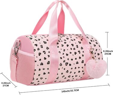 Спортивна сумка для дівчаток для балету та плавання, фіолетова (дизайн Liebe Rosa)