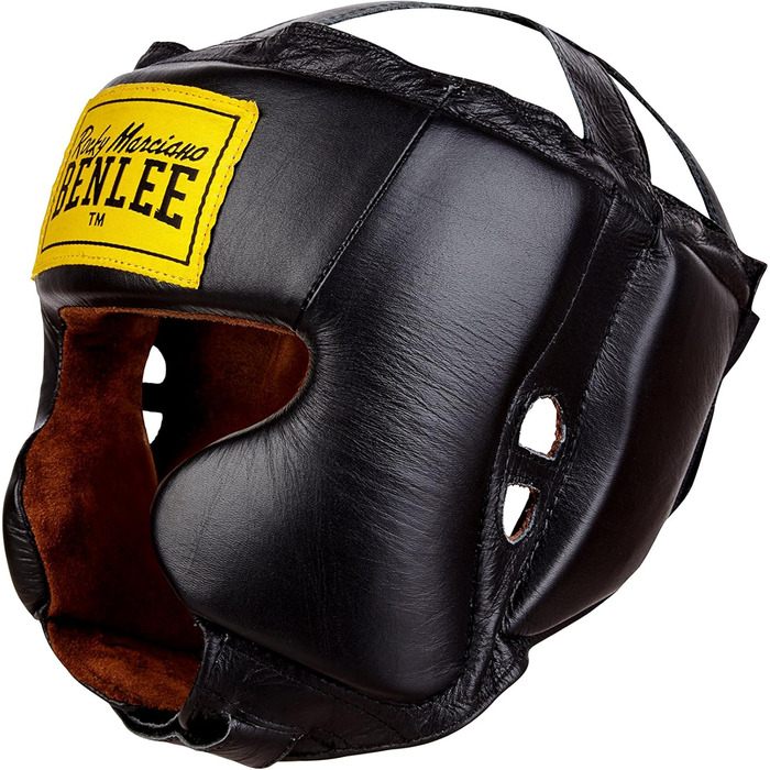 Боксерський шолом BENLEE Tyson L-XL, чорний, шкіряний захист голови