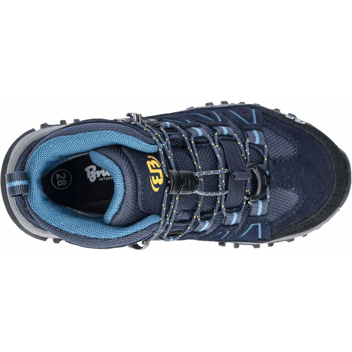 Дитячі трекінгові черевики Brütting Mount Pinos High, 39 EU, блакитно-петролево-жовті